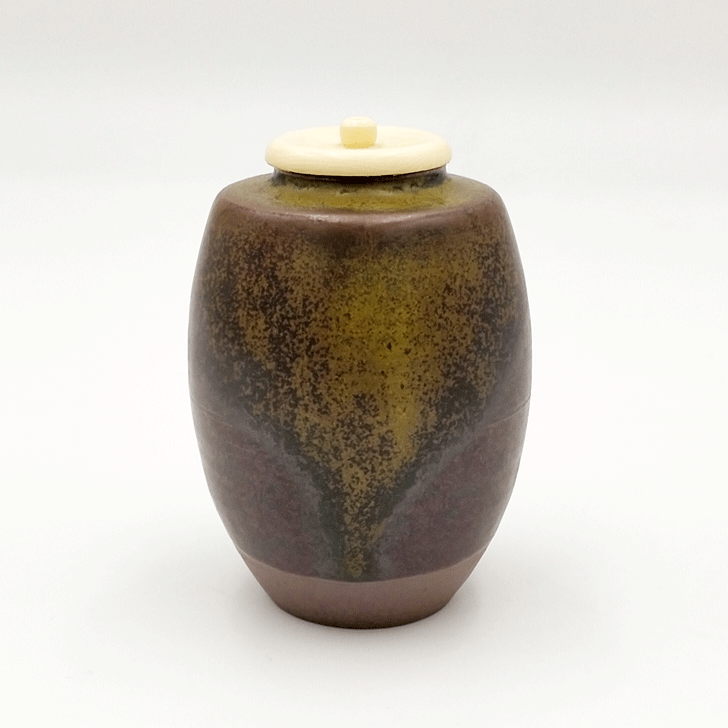 楽天市場】信水窯 丹波焼肩付茶入「仕服：不明」正絹 和物 木箱入り