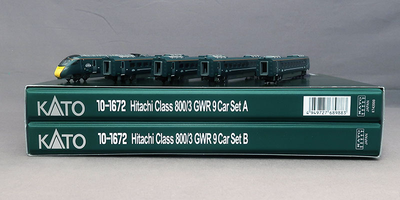 れーるぎゃらりーろっこう / KATO EU 10-1672 英国鉄道Class800/3 GWR 9両