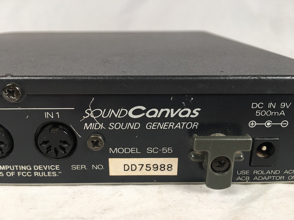 Roland SC-55 MIDIサウンドジェネレーター Roland Sound Canvas SC-55