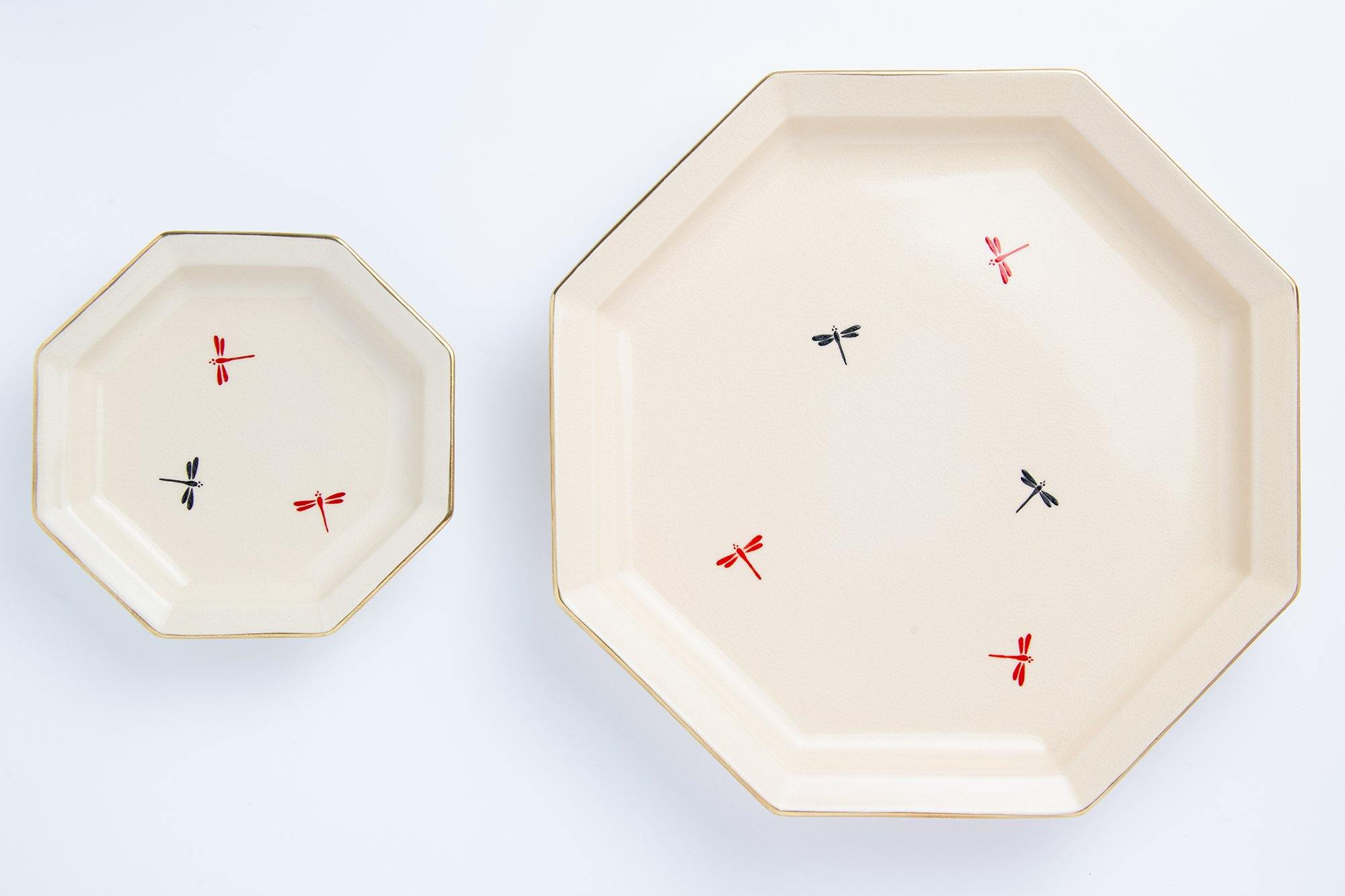 沈壽官作 八角皿 蜻蛉 (仙巌園限定) | 仙巌園オンラインショップ