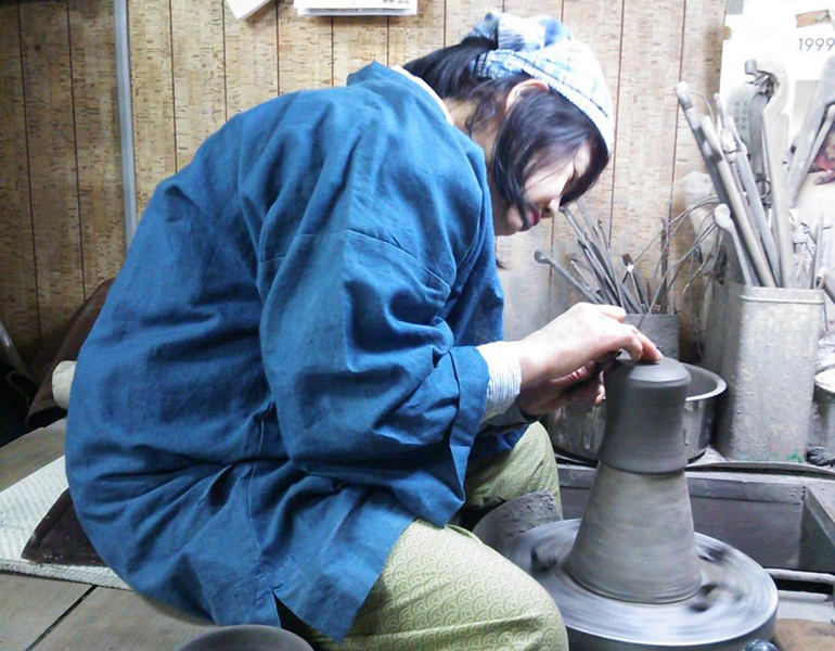 川井明子 作 ☆ 抹茶碗 備前焼♪ 川井明子 作 ☆ 抹茶碗 備前焼♪