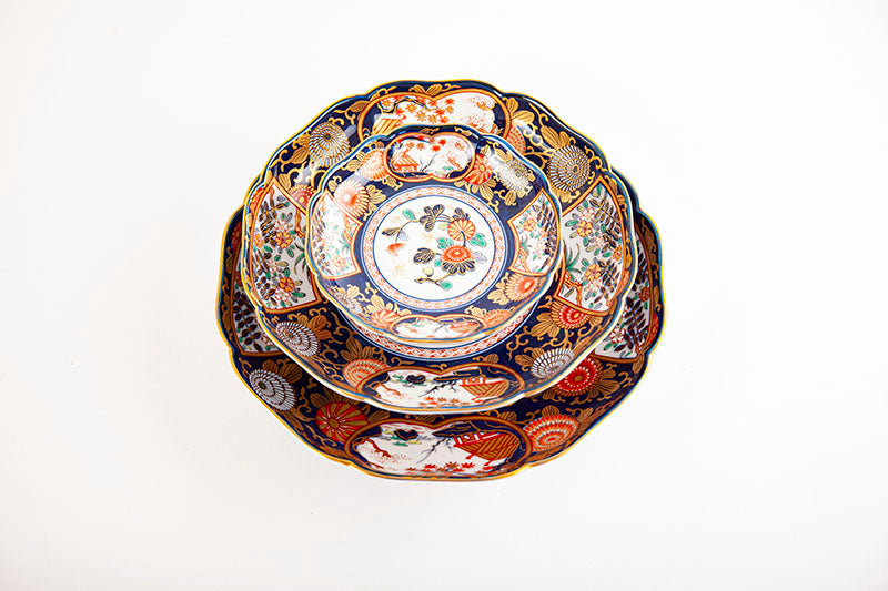 2419 其泉作 琳派古伊万里 金襴手 鉢 金彩 2419 其泉作 琳派古伊万里