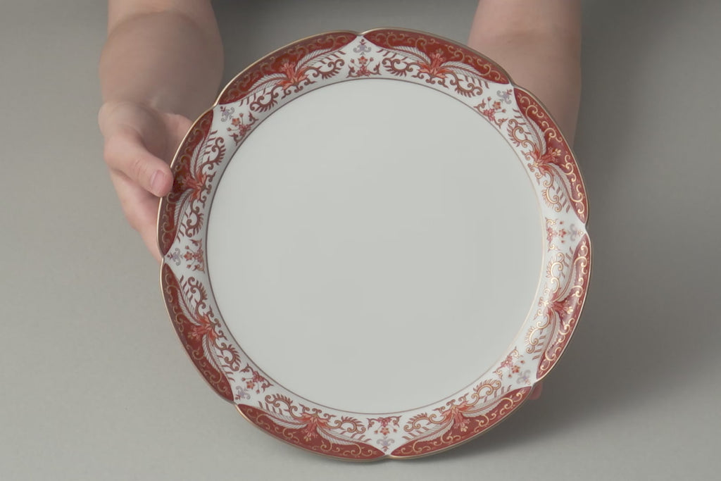 1721 其泉窯 赤濃 金彩 唐草 深鉢 1721 其泉窯 赤濃 金彩 唐草 深鉢