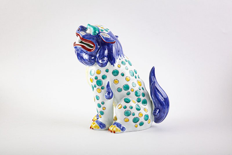 古伊万里様式 色絵獅子【置物・あ】｜有田焼なら賞美堂本店オンライン
