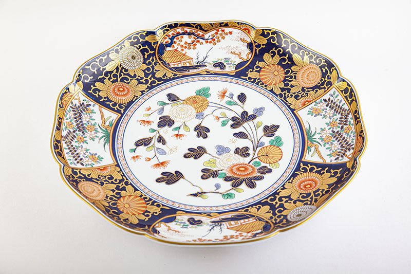 染付 盛出皿20客セット 木箱付き