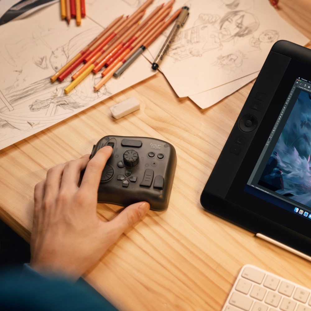 TourBox Elite トランスルーセント