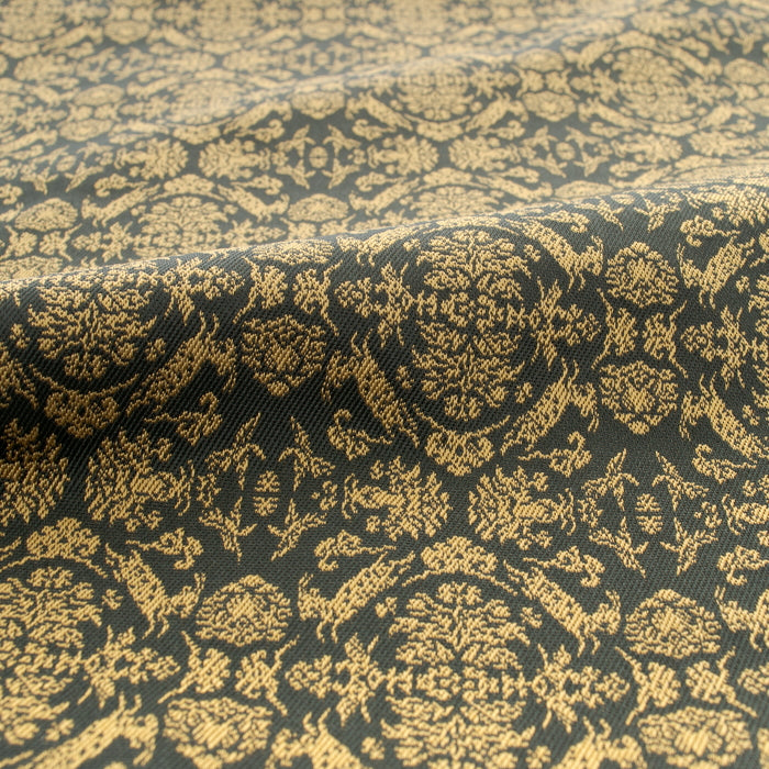 龍村平蔵 出帛紗 名物黄茶地一重蔓大牡丹唐草紋様錦 古帛紗 鴛鴦唐草文