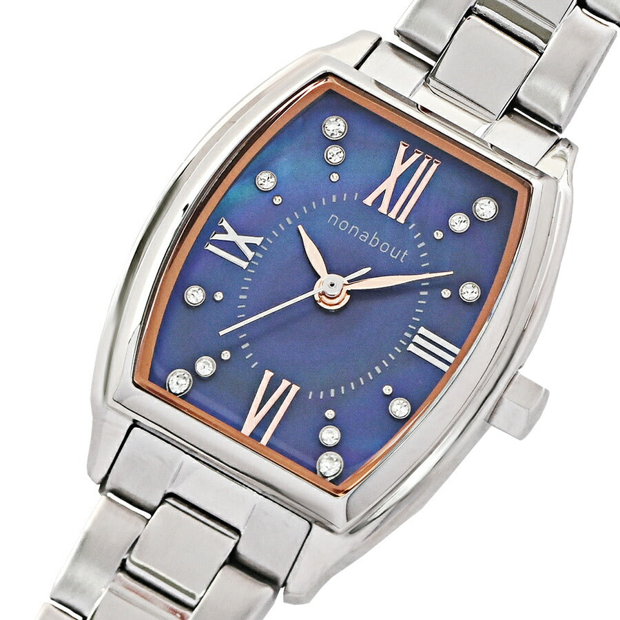 ノンアバウト 3針モデル NA03-BL レディース クオーツ 電池式 トノー