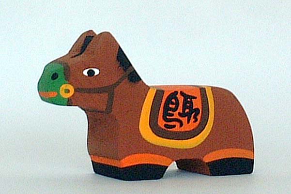 木工・干支人形・えと人形・十二支、子、丑、寅、卯、辰、巳、午、未