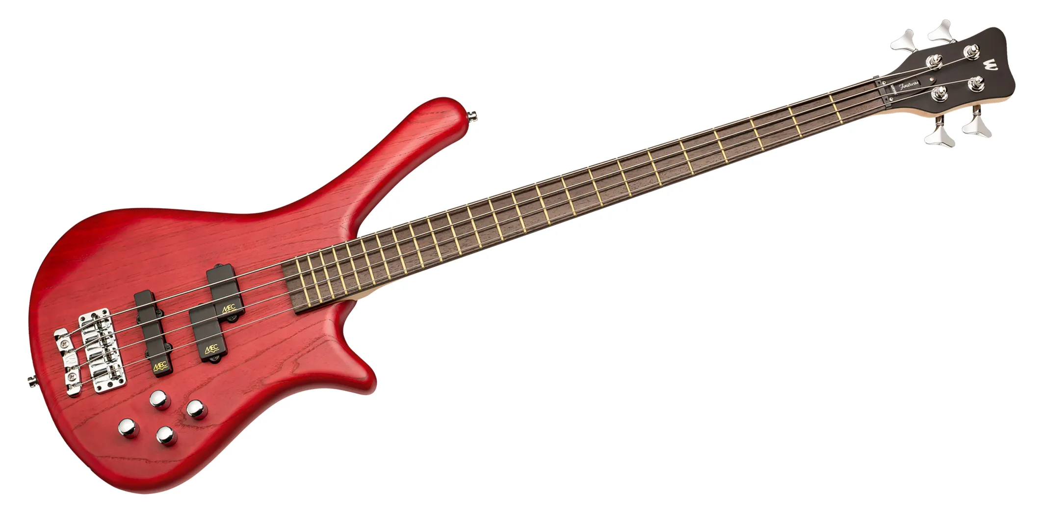 Warwick Rockbass Fortress, 4-String - Burgundy Red Transparent Satin