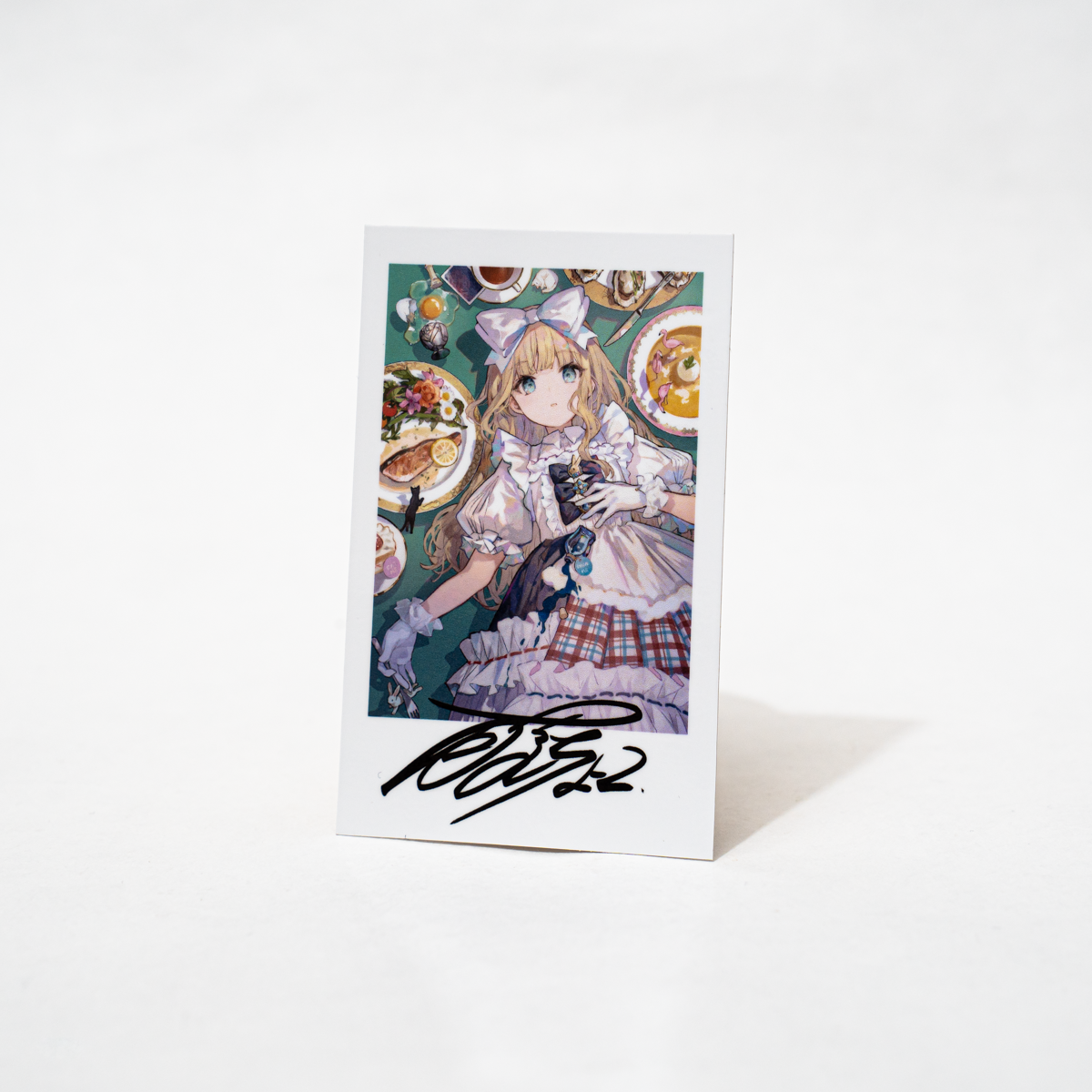 三つ葉ちょこ 直筆イラスト色紙 当選品 直筆サイン入り色紙 直筆サイン