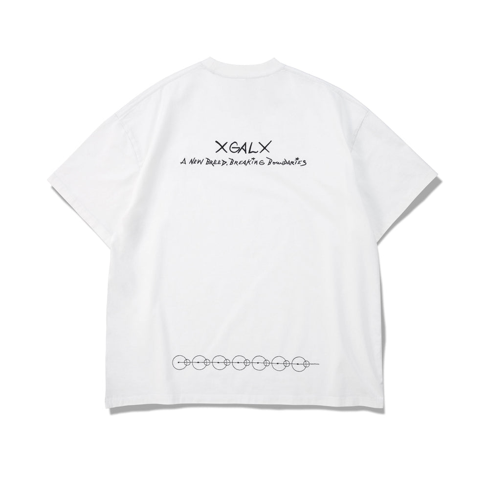 XGALX×Dr.WOO×KAZUKI KURAISHI PROD BY JAKOPS Crew Neck Tee / WHITE