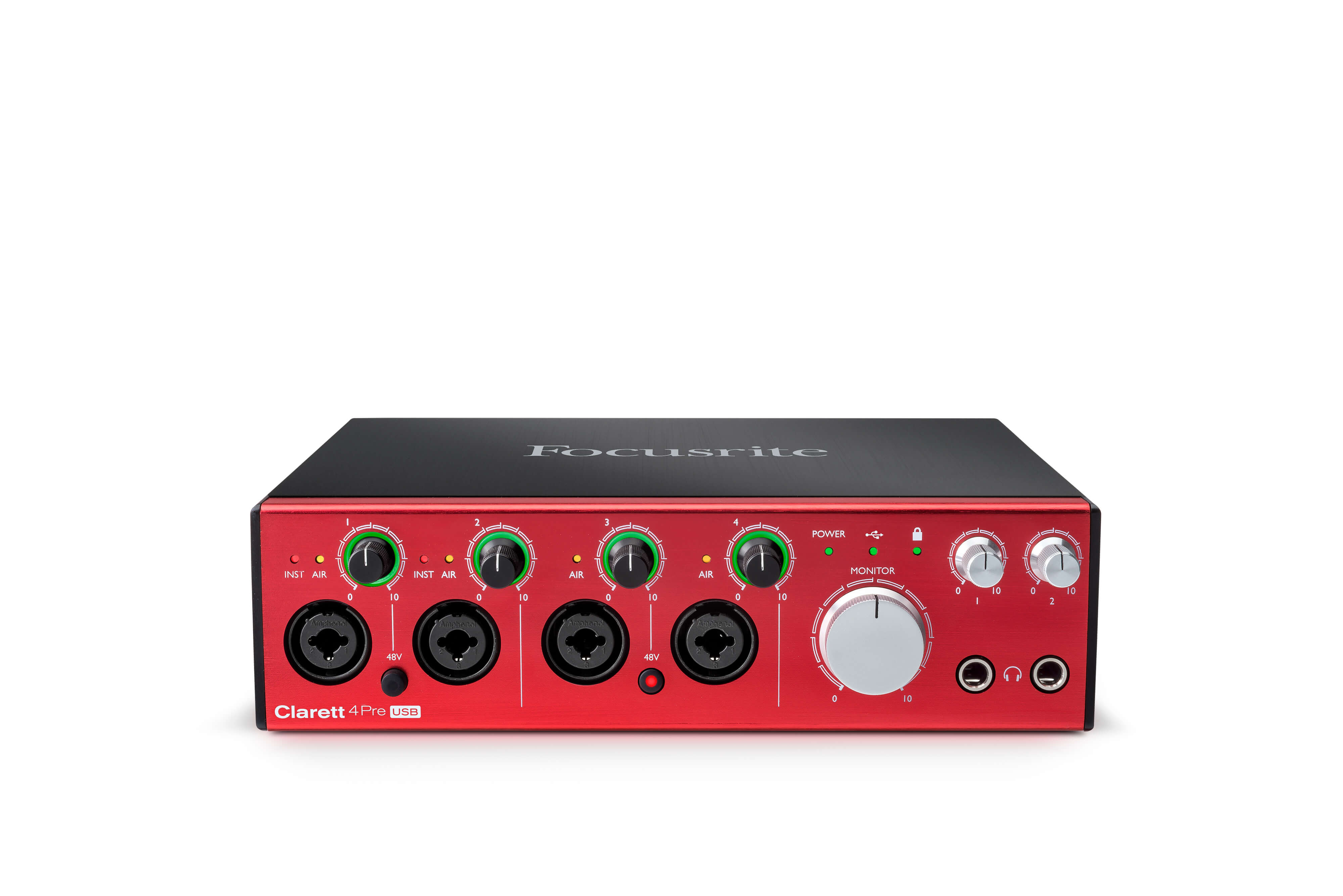 Focusrite Clarett 4Pre USB 18-IN, 8-OUT Audio Interface - Audio
