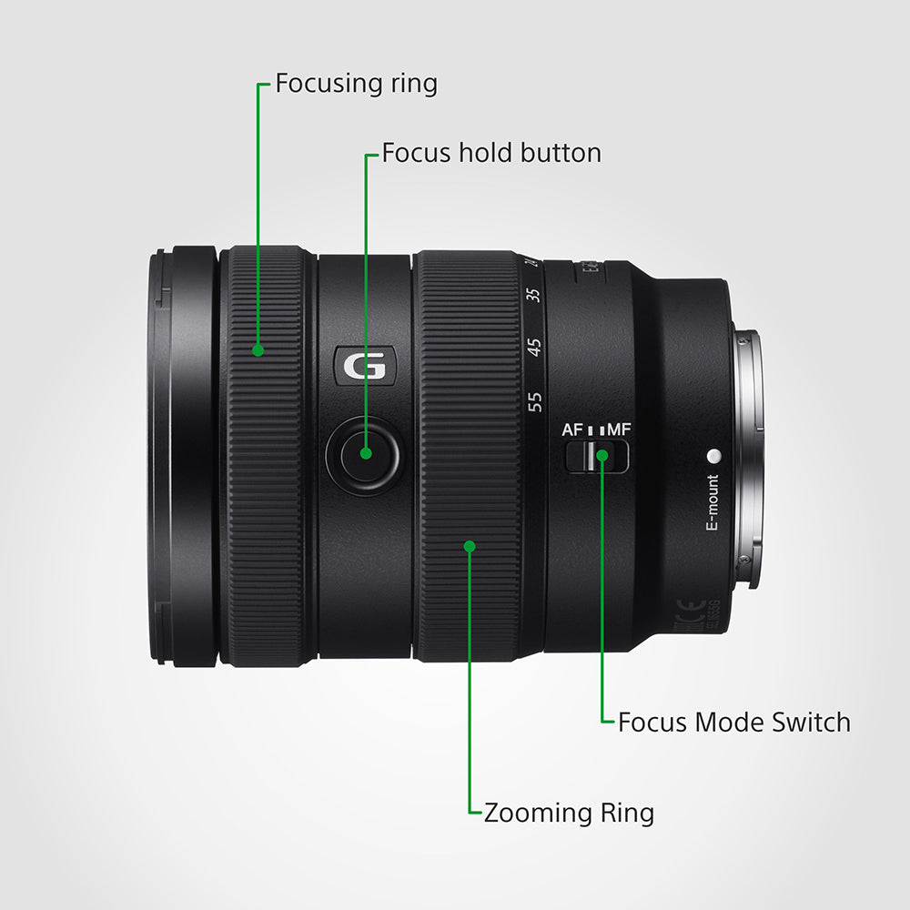 Sony E 16–55 mm F2.8 G (SEL1655G) E-Mount APS-C, Ultra-Standard Zoom G