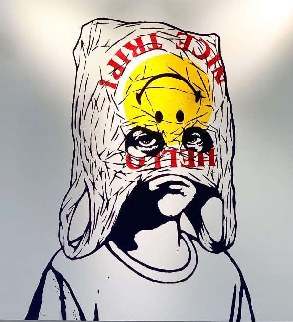 現代アートHYKRX ヒャクラクステンシルアート