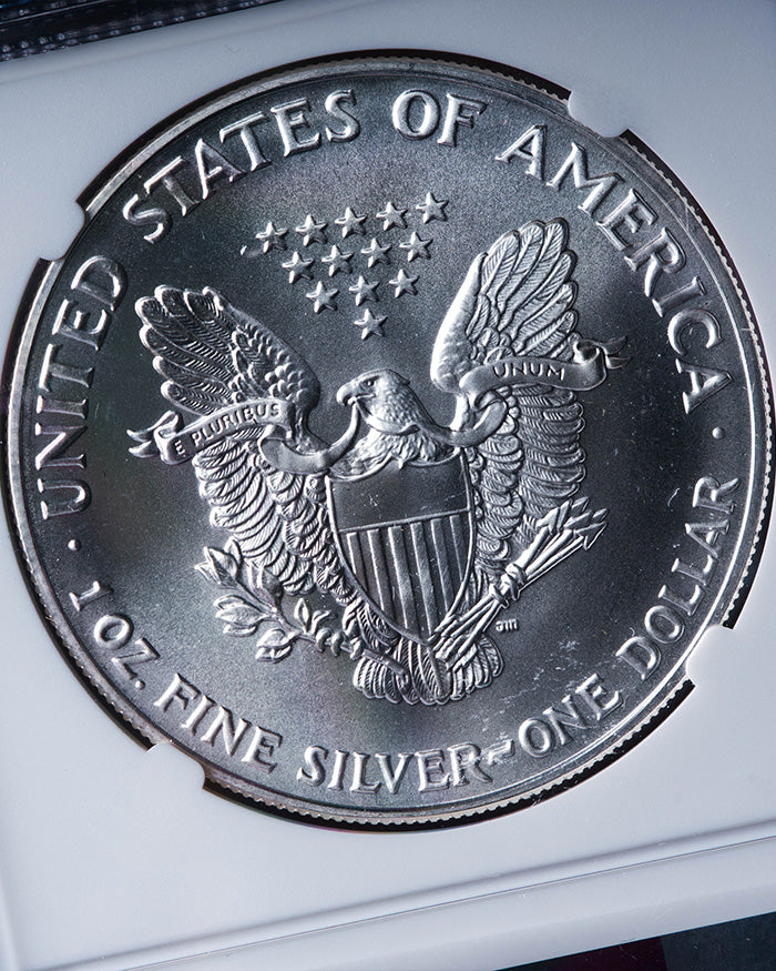 1991 $1 Silver Eagle MS69 Error