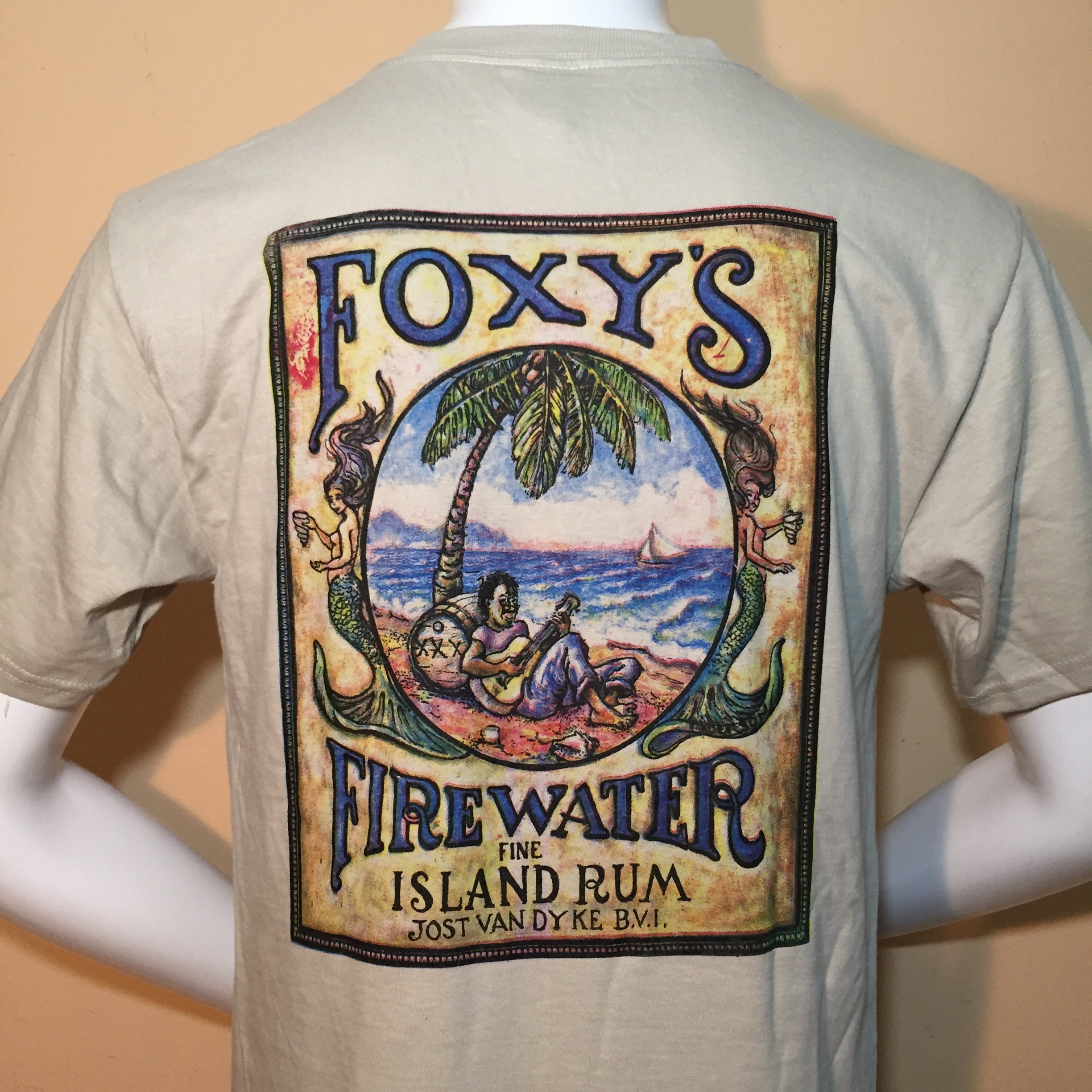 Foxy's 'Firewater' Short Sleeve Pocket Tee – Foxy's BVI