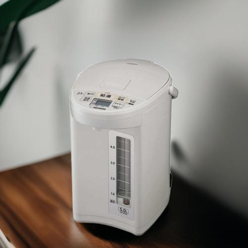 楽天市場】象印 電気ポット マイコン沸とう電動ポット 5.0L ホワイト
