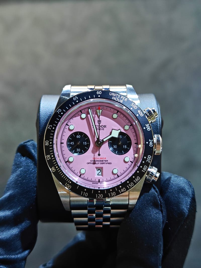 M79360N-0019 | TUDOR WHITE DIAL PINK BAY CHRONO STEEL