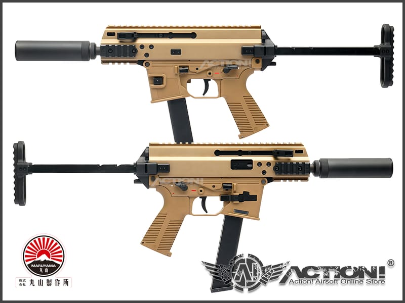 丸山製作所 MARUYAMA SCW9 GBB MARUYAMA - SCW-9 PRO-G AIRSOFT GBB (TAN)