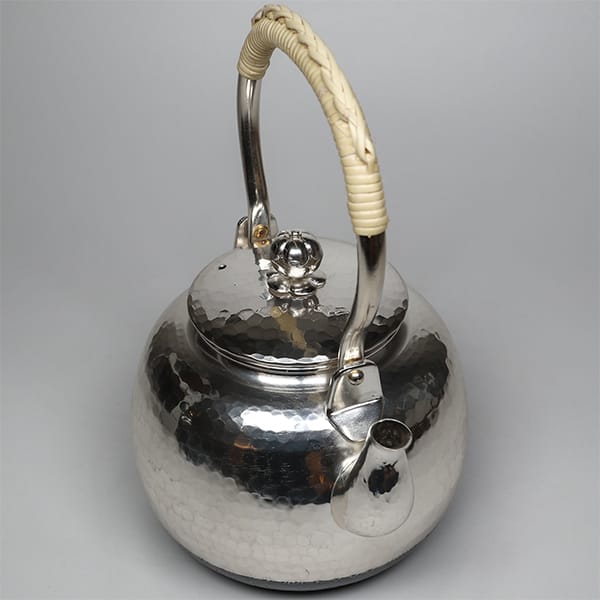 福介商店｜【秀峰堂】銀瓶鎚目湯沸1L