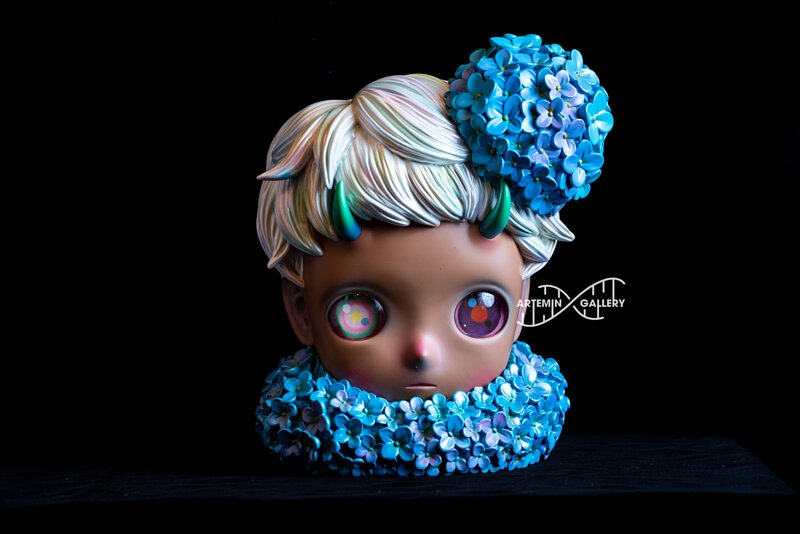 下田ひかり 絵画 「Flower Child」ジークレー画 サイン入り 下田ひかり