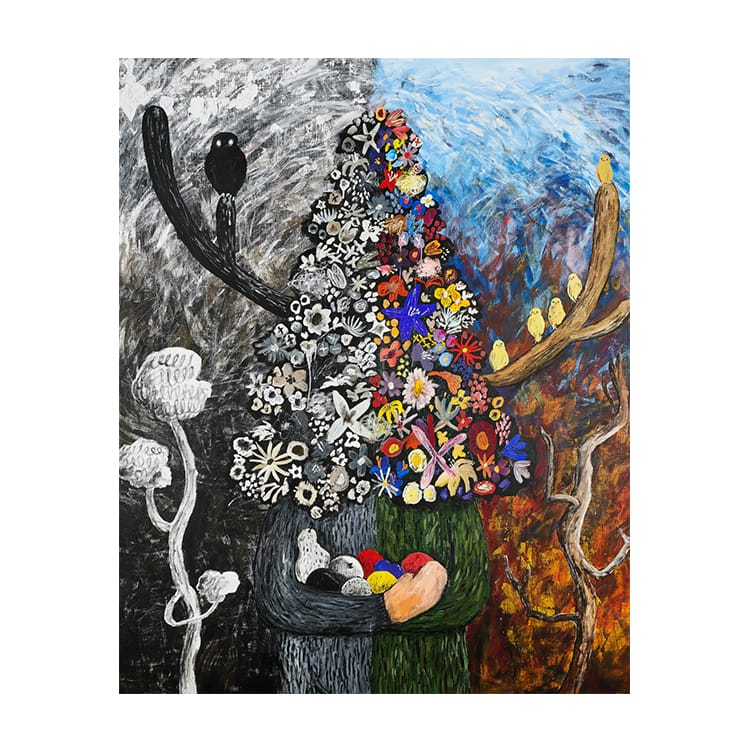 平子 雄一「Gift 01」シルクスクリーン 2021年 平子 雄一「Gift 01