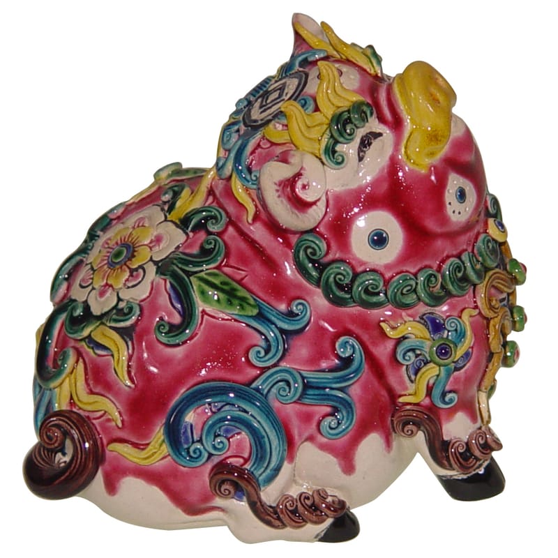 鹿港窯 交趾焼 置物 貴重品