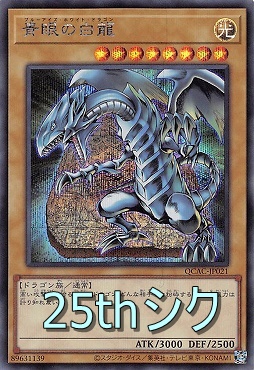 青眼の白龍 25thシークレットレア 特別イラストVer 楽天市場】遊戯王