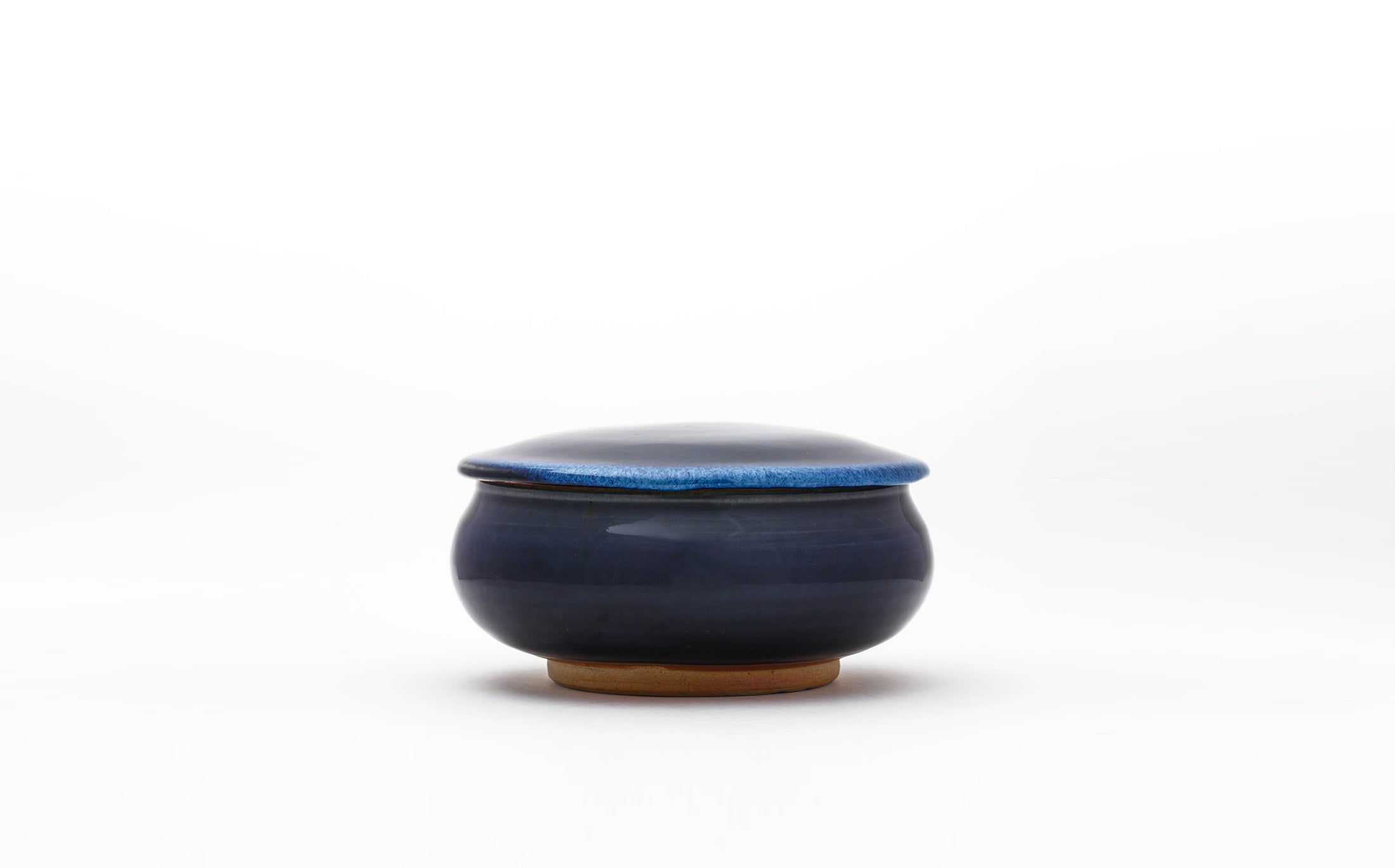 Iwami - 藁灰釉 - 蓋付平鉢