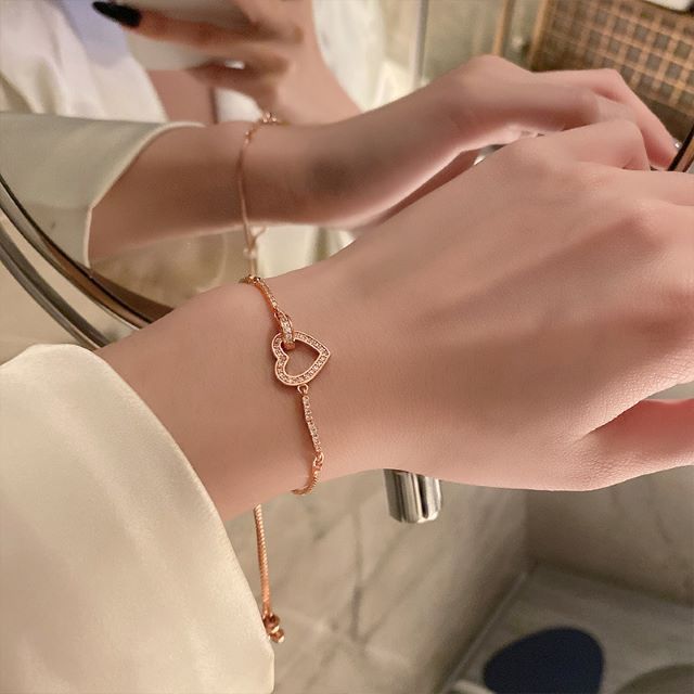 ブレスレット レディース ピンク ピンクゴールド 足首 アンクレット