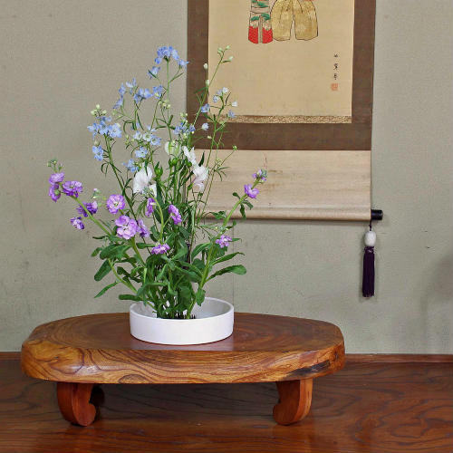 信楽焼 水盤 花器 8号 白釉 マット 切立 丸 陶器 池坊 嵯峨御流 生け花