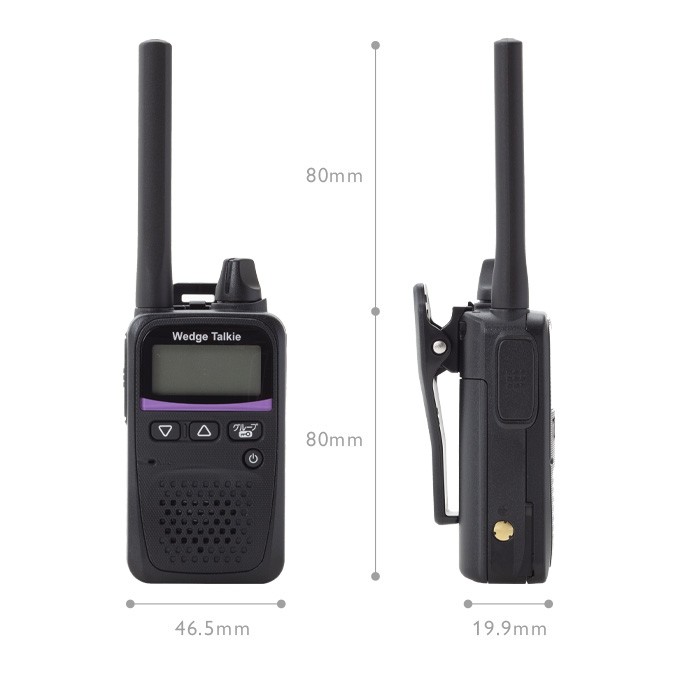 Wedge Talkie（ウェッジトーキー） トランシーバー 2台セット WED-NO