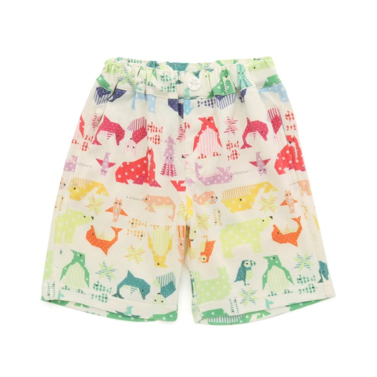 BIT'Z（ビッツ） 子供服 海の深さボーダー柄＆海の動物パッチワーク柄