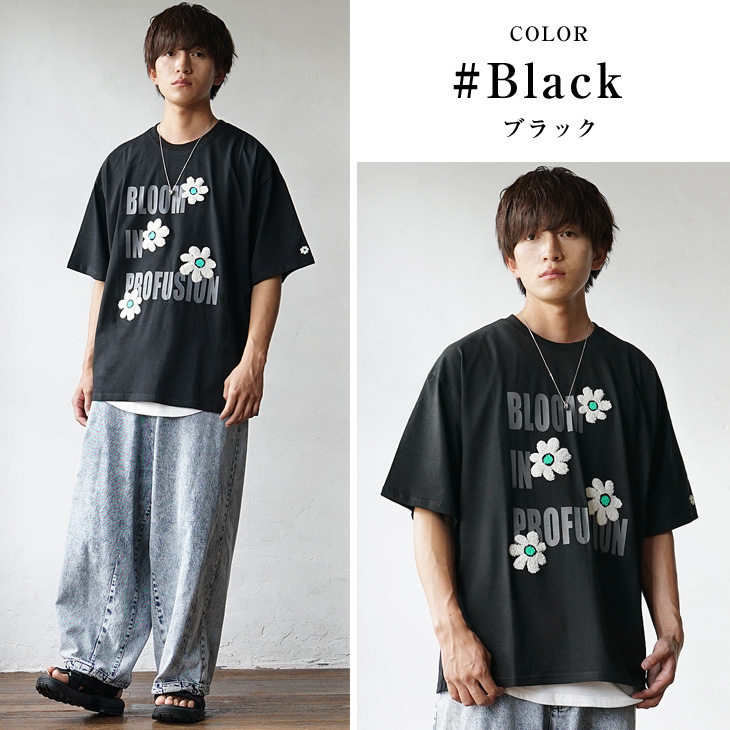 MinoriTY（マイノリティ） 【視線釘付けフラワーT】オーバーサイズ