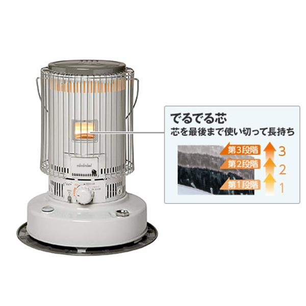 トヨトミ 対流形 石油ストーブ KS-67H(W) (ホワイト/コンクリート24畳