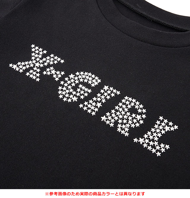 X-girl（エックスガール） スターロゴ ロングスリーブ ベイビーTシャツ