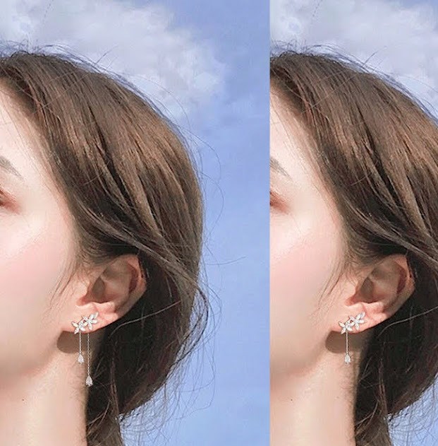 ピアス レディース シルバーピアス ロングピアス 2wayピアス