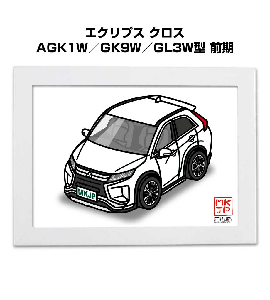 MKJP イラストA5 フレーム付き ミツビシ エクリプス クロス AGK1W