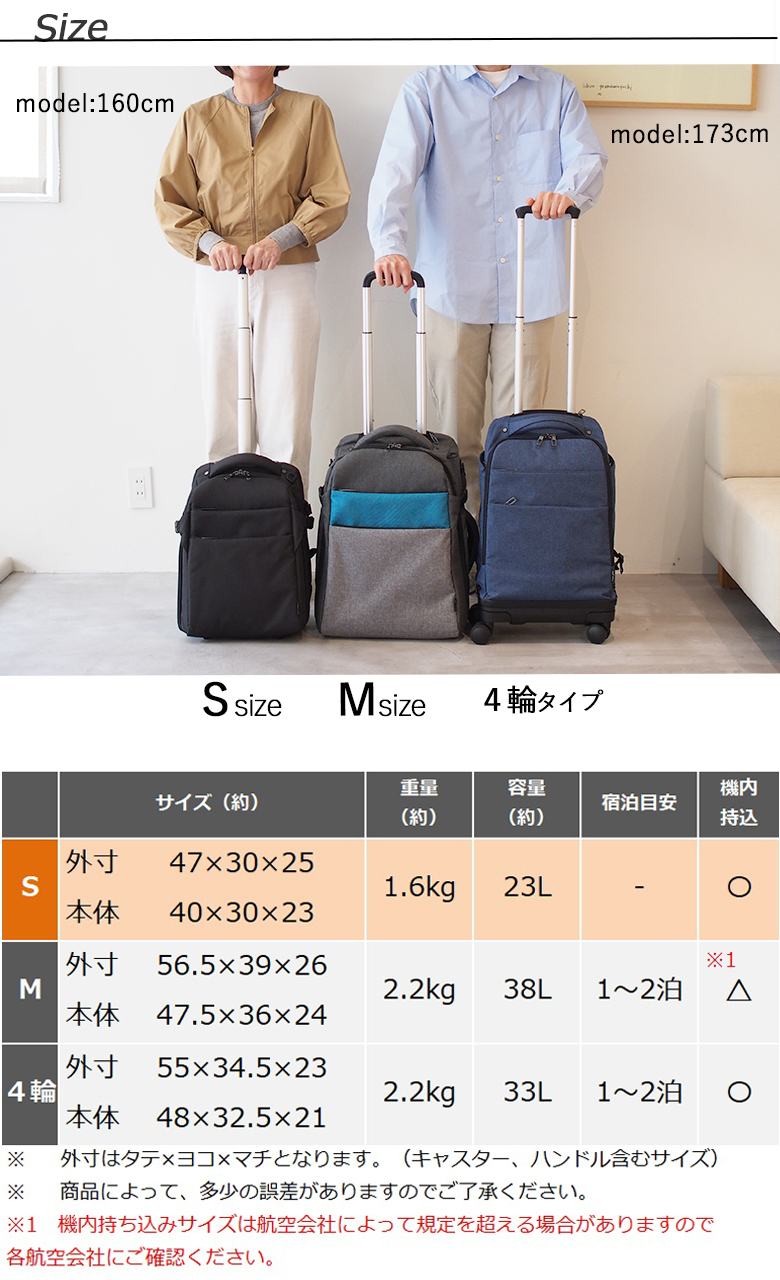 MOIERG（モアエルグ） 【タイムセール】 リュックキャリー キャリー