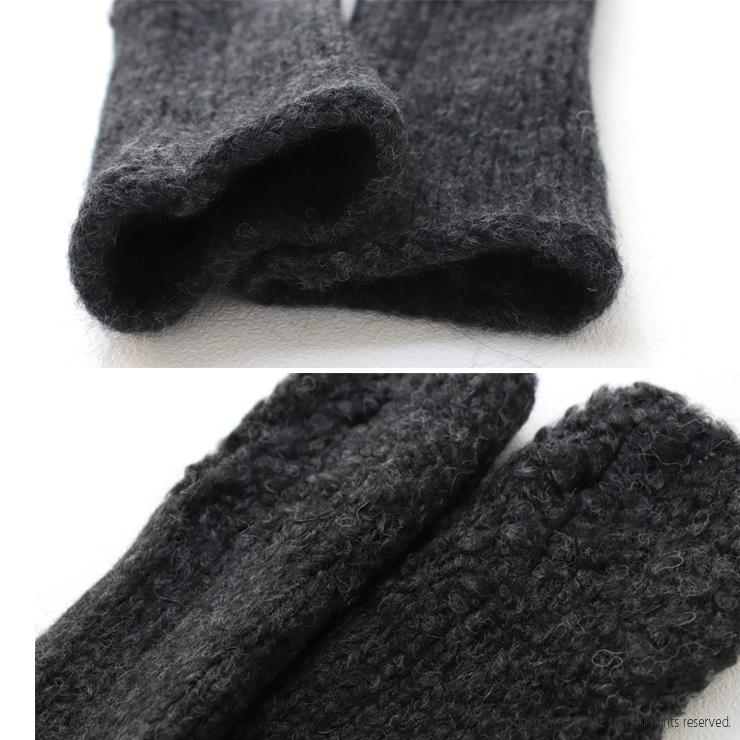 Calimar（カリマール） ブークレ＆プレーンハンドウォーマー NCL2063