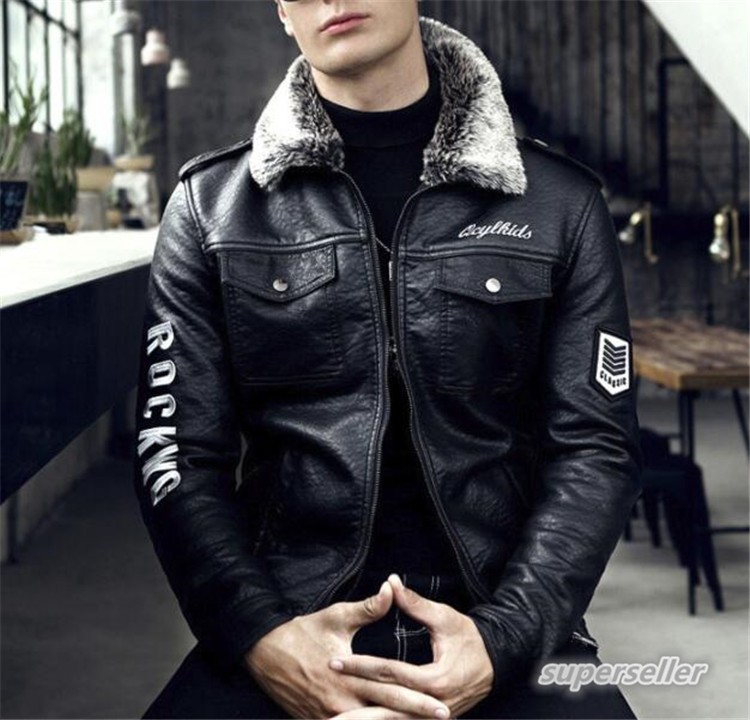 レザージャケット メンズ ライダースジャケット 革ジャン 裏ボア 厚手