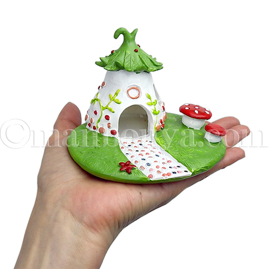 ミニチュア 雑貨 ガラス細工 ディスプレイ用品 フォーカート 森のお家