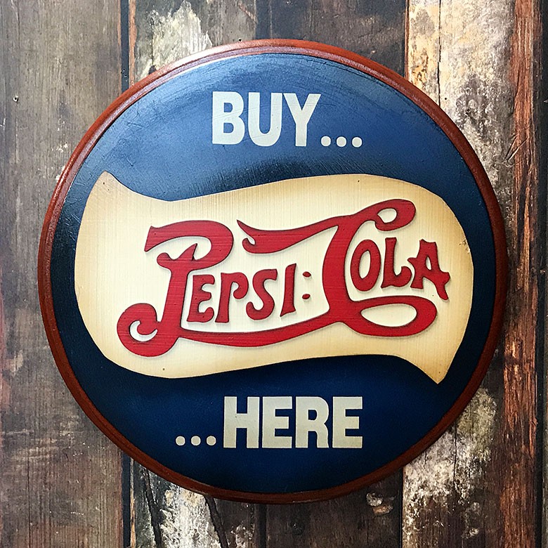 PEPSI ペプシ sold here 看板 レア PEPSI ペプシ sold here 看板 レア