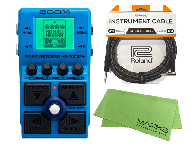 ズーム（zoom） ZOOM MultiStomp MS-70CDR+ + Rolandケーブル +