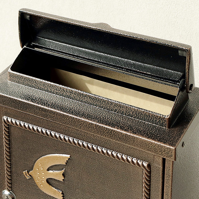 アンティーク風スタンドポスト 鍵付き 鋳物 郵便ポスト 郵便受け [t