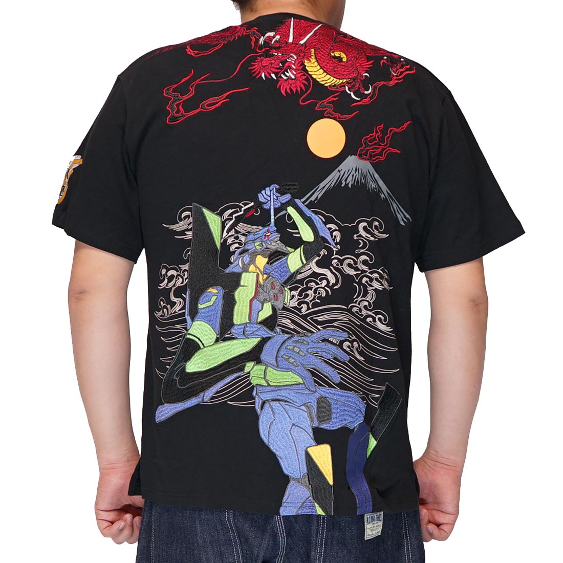 エヴァンゲリオン Evangelion 錦 コラボ Tシャツ 半袖 メンズ 初号機VS