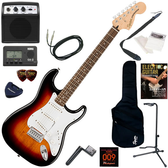 Squier スクワイヤー Affinity Strat/BLK エレキギター 初心者セット