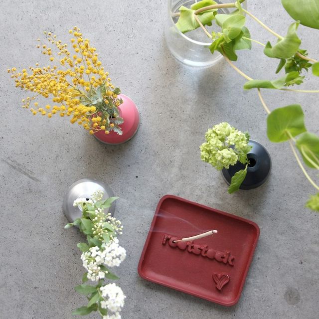 一輪挿し 花瓶 フラワーベース アルミ 小さい おしゃれ Alx Vase Kaku