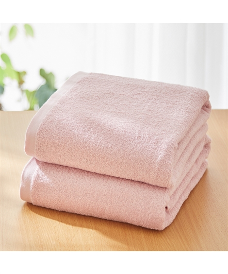 ニッセン（nissen） バスタオル 大判 中厚手 肌ざわりいい 同色2枚